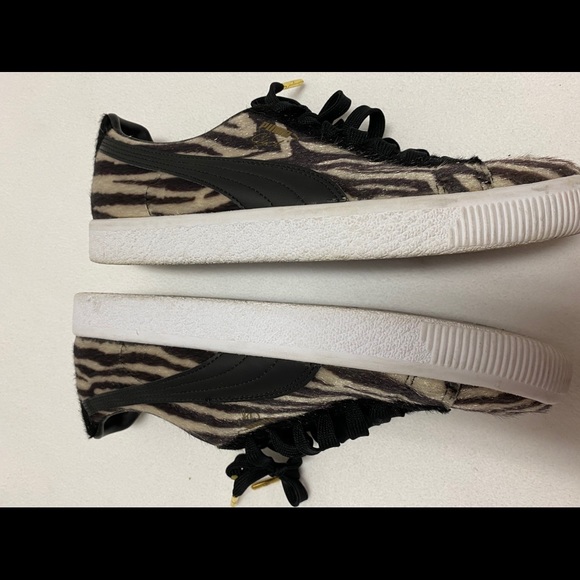 Puma Clyde zebra shoes men’s 7.5 women’s 9 - Picture 5 of 8